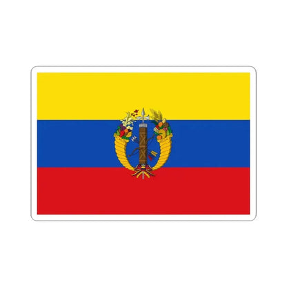 Flag of the Gran Colombia 1821-1830 version 2 (Colombia) STICKER Vinyl Kiss-Cut Decal 4 Inch White - The Sticker Space