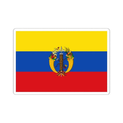 Flag of the Gran Colombia 1821-1830 version 2 (Colombia) STICKER Vinyl Kiss-Cut Decal 6 Inch White - The Sticker Space