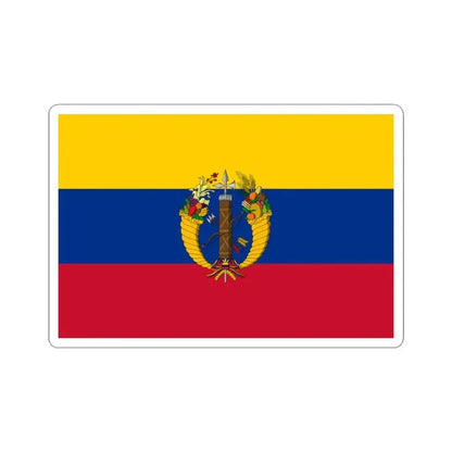 Flag of the Gran Colombia 1821-1830 version 2 recolor (Colombia) STICKER Vinyl Kiss-Cut Decal 3 Inch White - The Sticker Space
