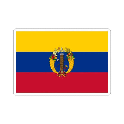 Flag of the Gran Colombia 1821-1830 version 2 recolor (Colombia) STICKER Vinyl Kiss-Cut Decal 6 Inch White - The Sticker Space