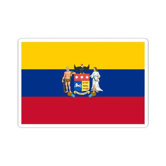 Flag of the Gran Colombia 1822 proposal (Colombia) STICKER Vinyl Kiss-Cut Decal 2 Inch White - The Sticker Space