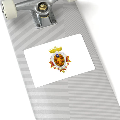 Flag of the Grand Duchy of Tuscany 1562-1737 (Italy) (Coat of Arms) STICKER Vinyl Kiss-Cut Decal - The Sticker Space
