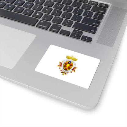 Flag of the Grand Duchy of Tuscany 1562-1737 - type 2 (Italy) (Coat of Arms) STICKER Vinyl Kiss-Cut Decal - The Sticker Space