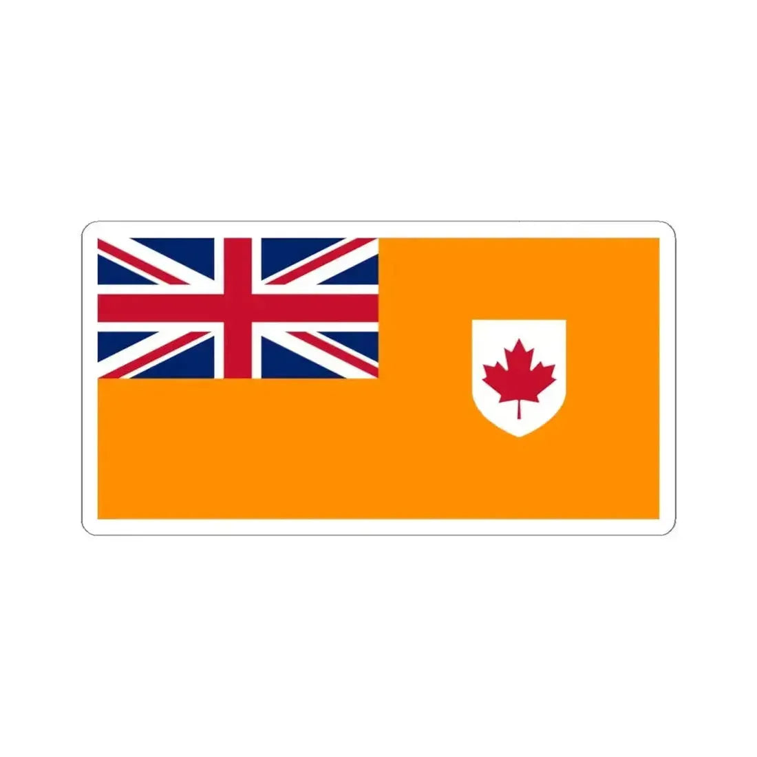 Flag of the Grand Orange Lodge of Canada (Canada) STICKER Vinyl Kiss-Cut Decal 4 Inch White - The Sticker Space