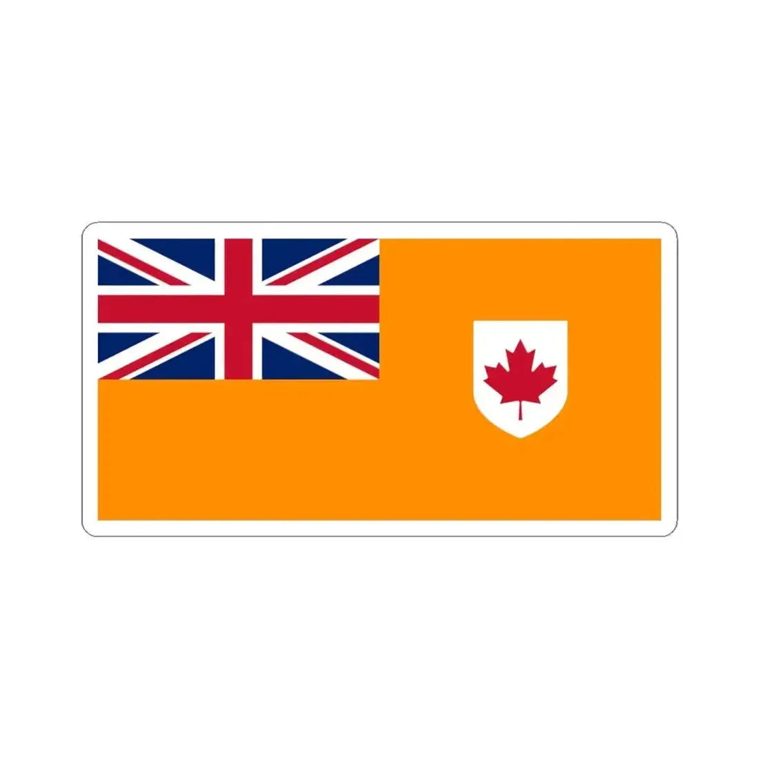 Flag of the Grand Orange Lodge of Canada (Canada) STICKER Vinyl Kiss-Cut Decal 6 Inch White - The Sticker Space