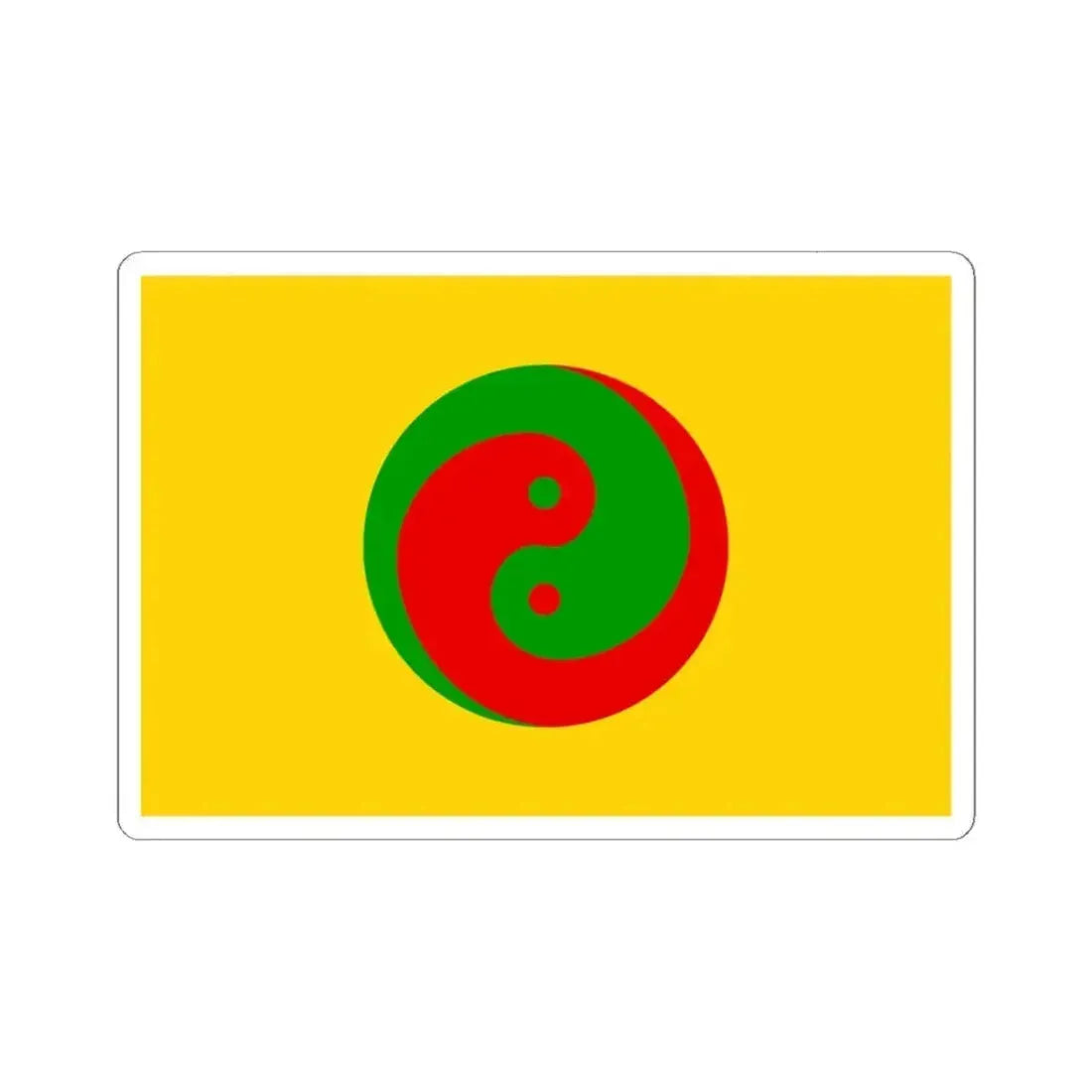 Flag of the Great Way Municipal Government of Shanghai large (China) STICKER Vinyl Kiss-Cut Decal 6 Inch White - The Sticker Space