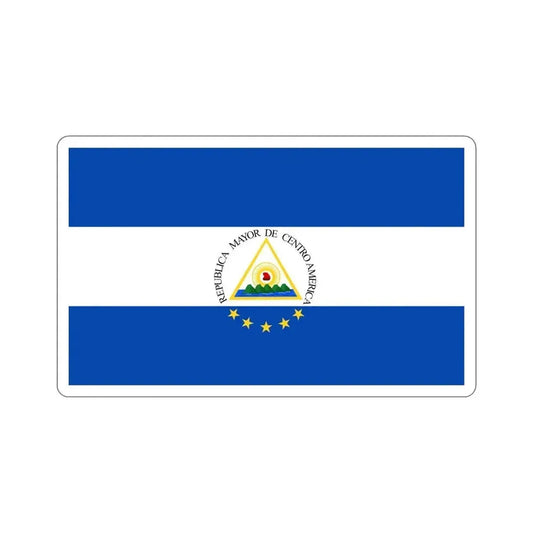 Flag of the Greater Republic of Central America (1898) STICKER Vinyl Die-Cut Decal 6 Inch - The Sticker Space