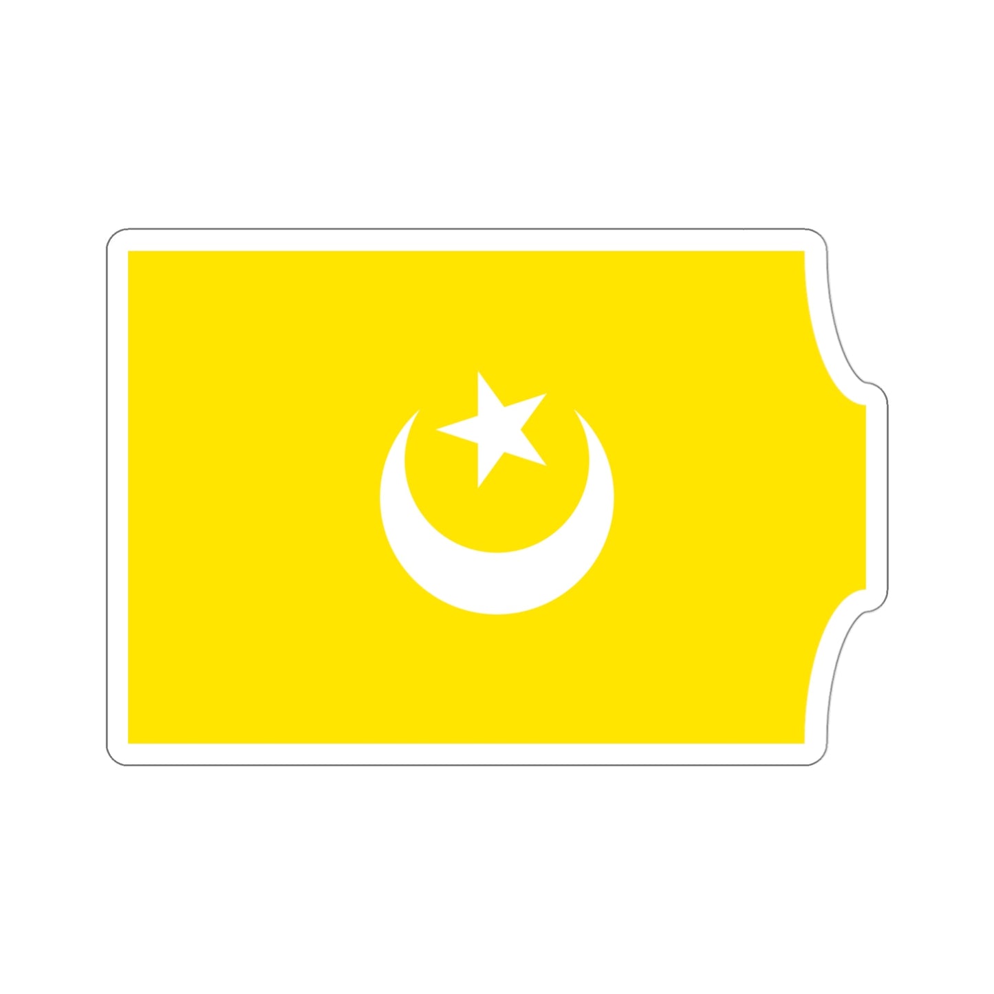 Flag of The Hafsid Dynasty STICKER Vinyl Die-Cut Decal-4 Inch-The Sticker Space