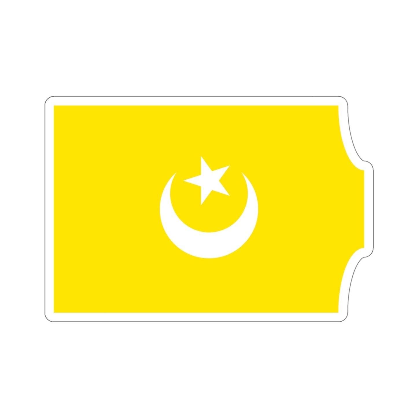 Flag of The Hafsid Dynasty STICKER Vinyl Die-Cut Decal-5 Inch-The Sticker Space