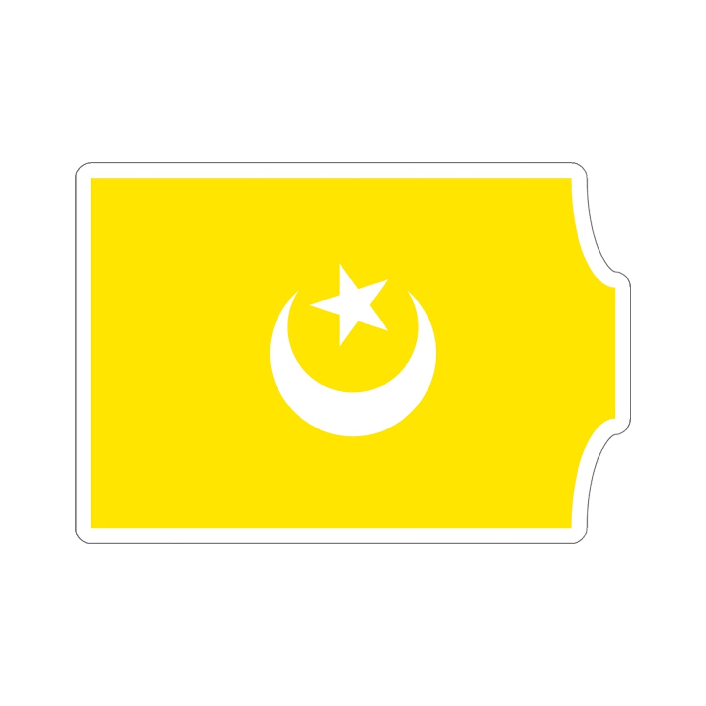 Flag of The Hafsid Dynasty STICKER Vinyl Die-Cut Decal-6 Inch-The Sticker Space