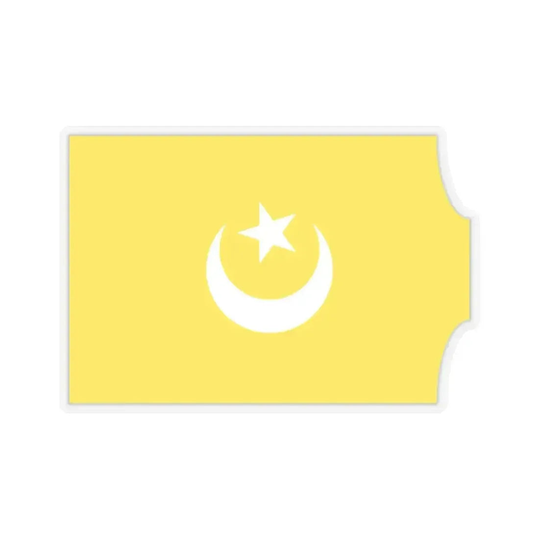 Flag of The Hafsid dynasty - STICKER Vinyl Kiss-Cut Decal 2 Inch Transparent - The Sticker Space