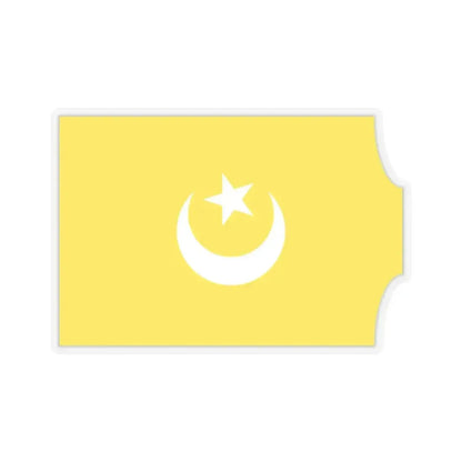Flag of The Hafsid dynasty - STICKER Vinyl Kiss-Cut Decal 2 Inch Transparent - The Sticker Space
