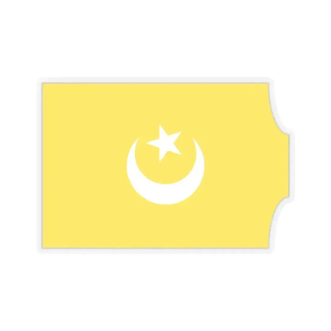 Flag of The Hafsid dynasty - STICKER Vinyl Kiss-Cut Decal 3 Inch Transparent - The Sticker Space