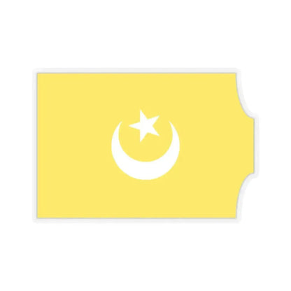 Flag of The Hafsid dynasty - STICKER Vinyl Kiss-Cut Decal 3 Inch Transparent - The Sticker Space