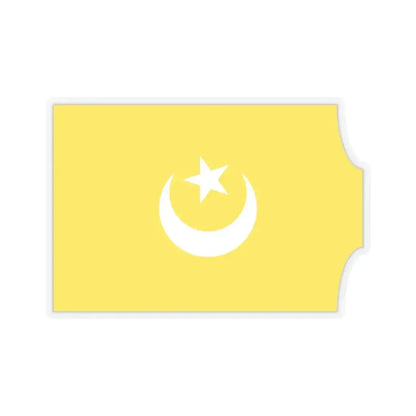 Flag of The Hafsid dynasty - STICKER Vinyl Kiss-Cut Decal 4 Inch Transparent - The Sticker Space