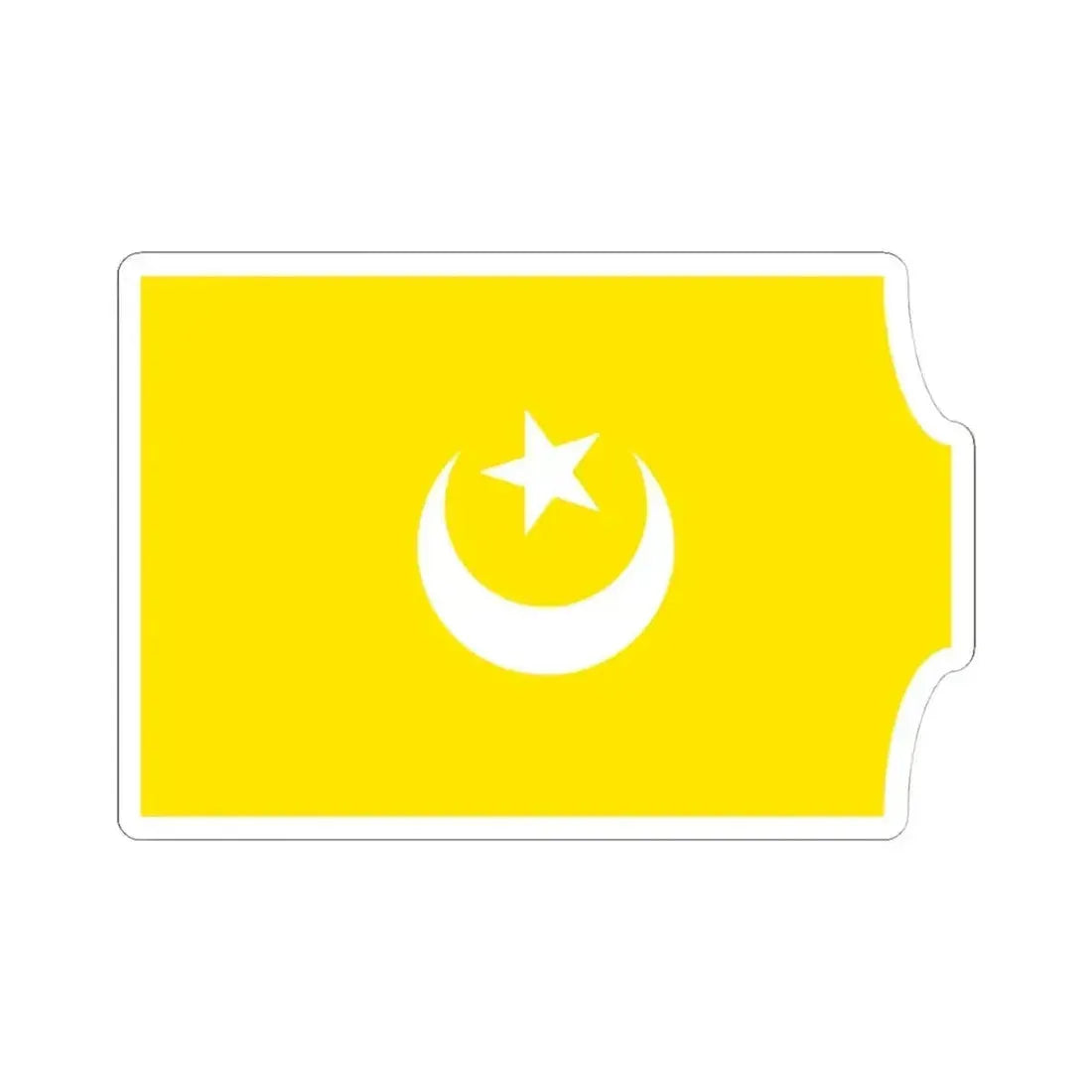 Flag of The Hafsid dynasty - STICKER Vinyl Kiss-Cut Decal 4 Inch White - The Sticker Space