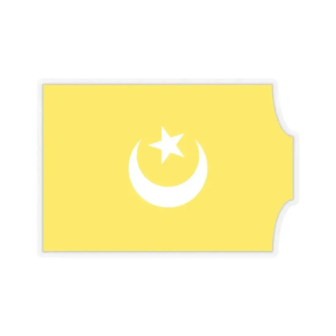 Flag of The Hafsid dynasty - STICKER Vinyl Kiss-Cut Decal 6 Inch Transparent - The Sticker Space