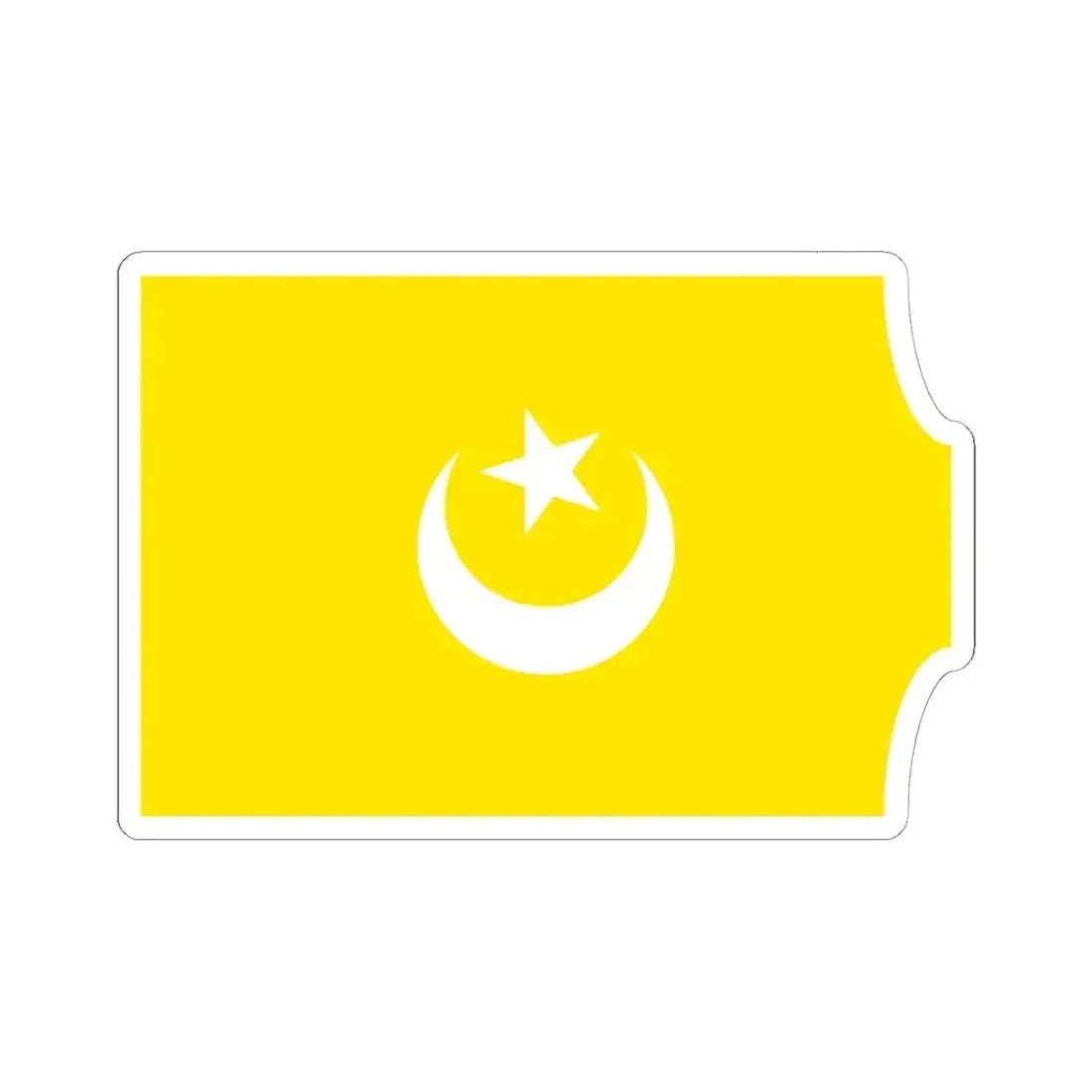 Flag of The Hafsid dynasty - STICKER Vinyl Kiss-Cut Decal 6 Inch White - The Sticker Space
