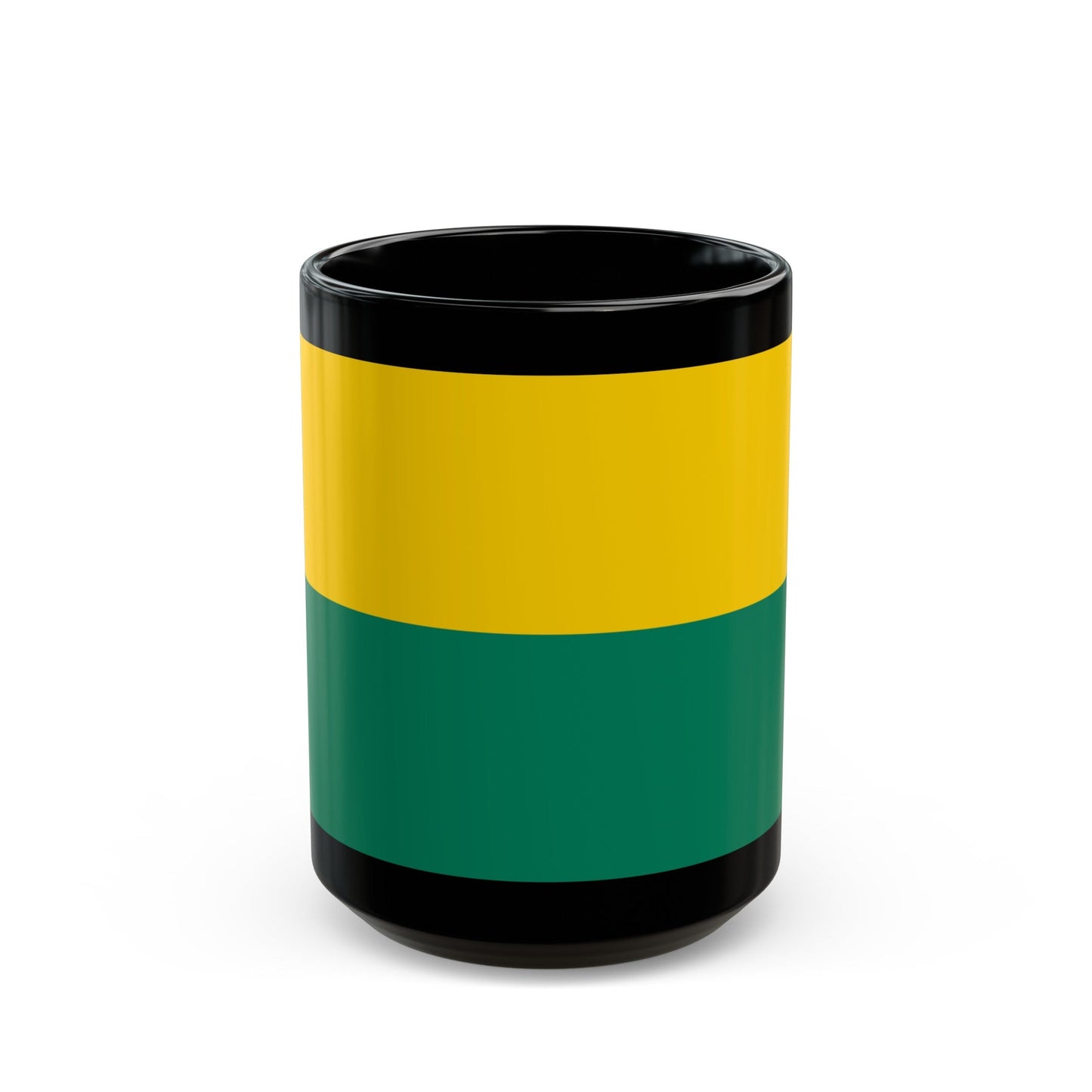 Flag of The Hague the capital of the province of South Holland Netherlands - Black Coffee Mug-15oz-The Sticker Space