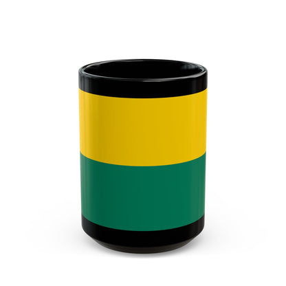 Flag of The Hague the capital of the province of South Holland Netherlands - Black Coffee Mug-15oz-The Sticker Space