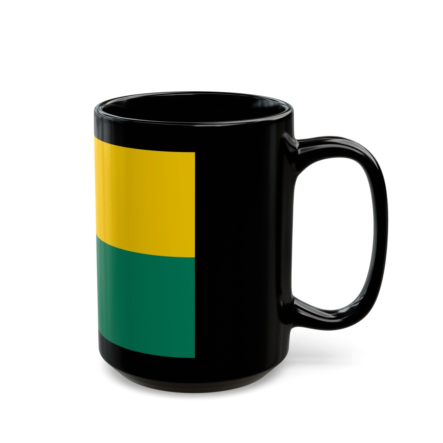 Flag of The Hague the capital of the province of South Holland Netherlands - Black Coffee Mug-The Sticker Space