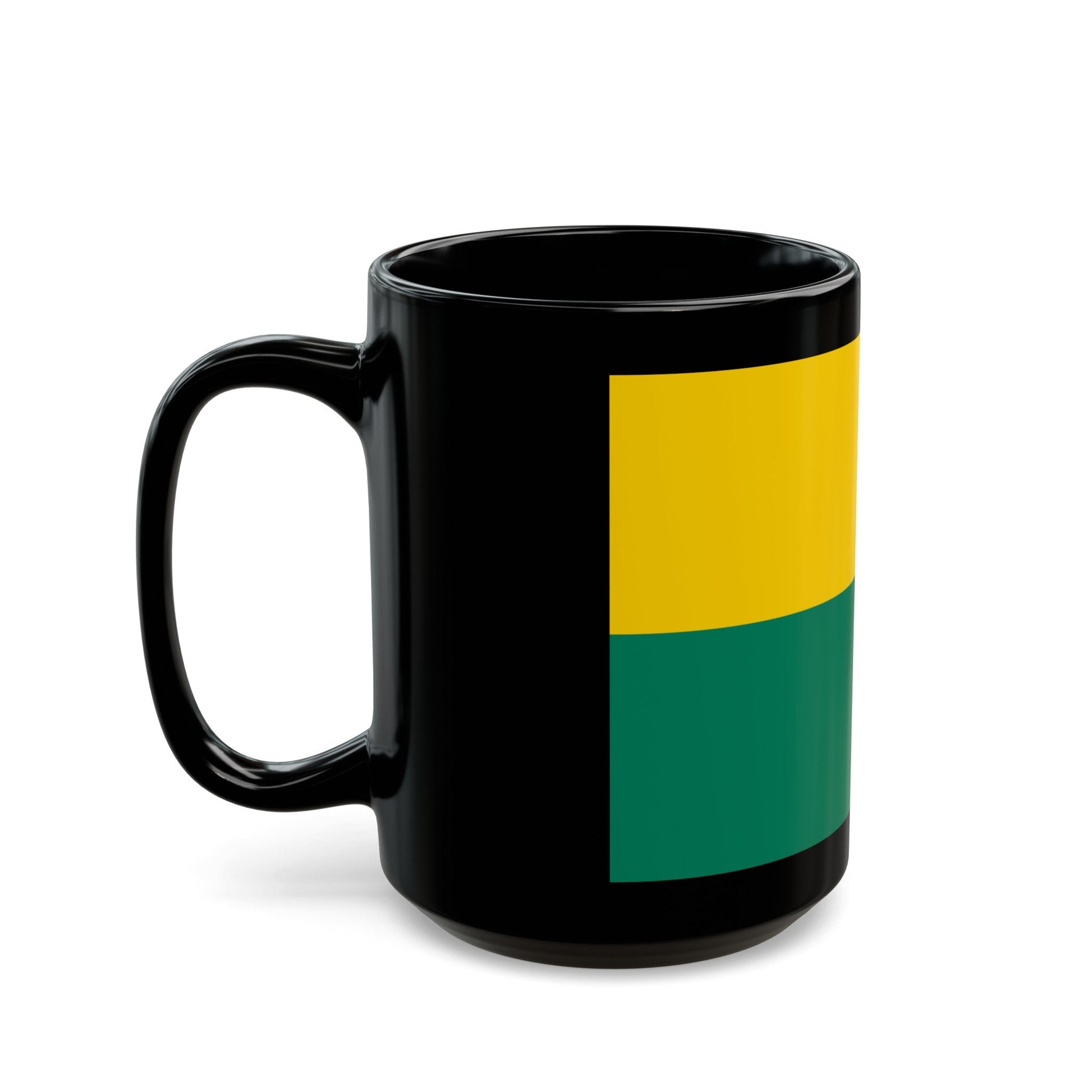 Flag of The Hague the capital of the province of South Holland Netherlands - Black Coffee Mug-The Sticker Space