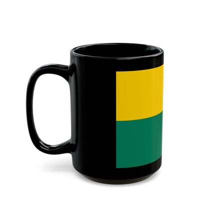 Flag of The Hague the capital of the province of South Holland Netherlands - Black Coffee Mug-The Sticker Space