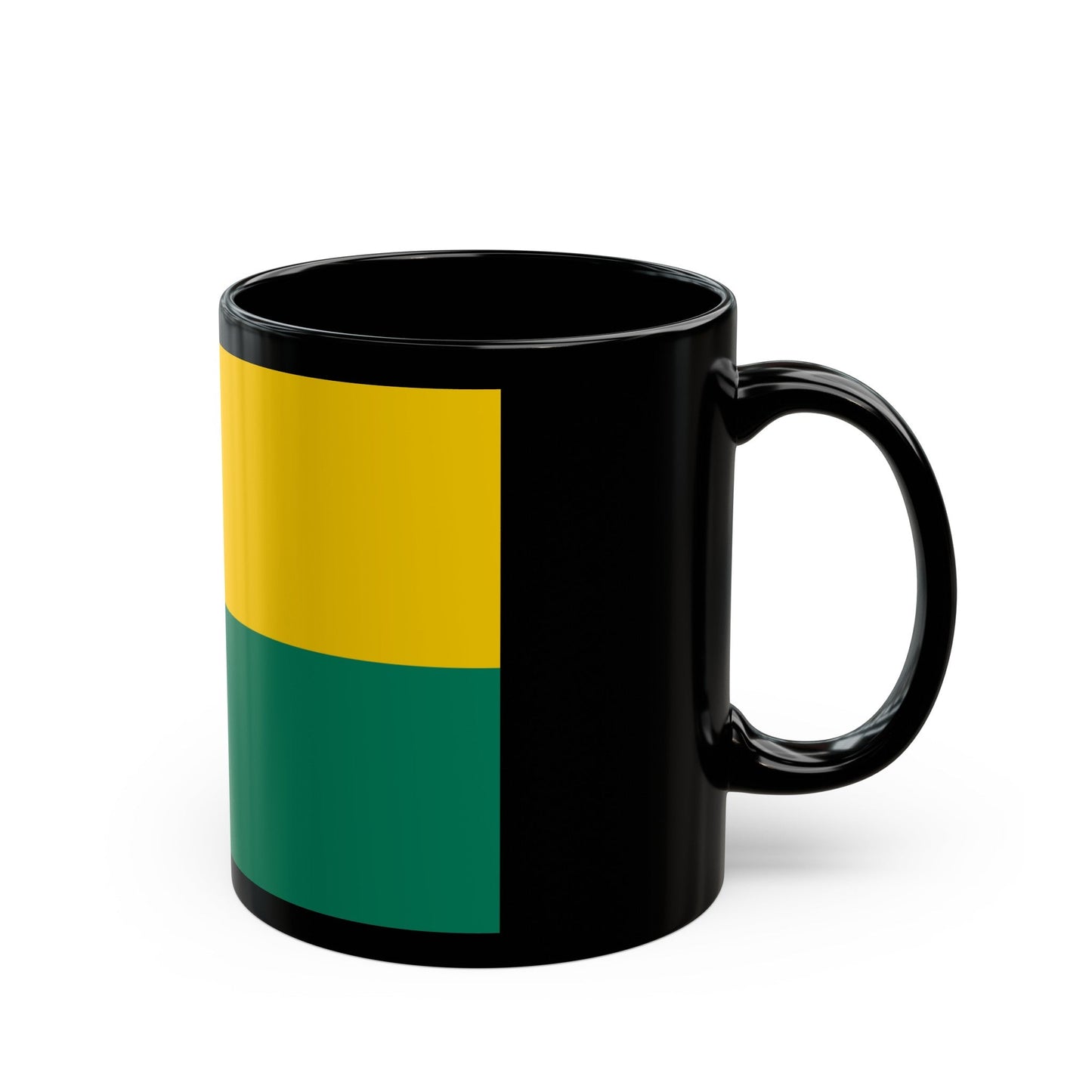 Flag of The Hague the capital of the province of South Holland Netherlands - Black Coffee Mug-The Sticker Space