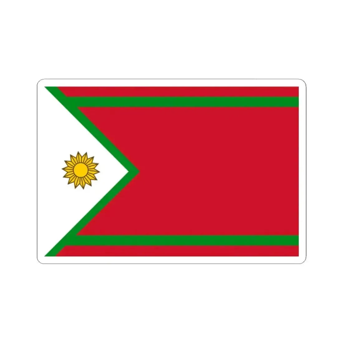 Flag of the Hawar Islands (Bahrain) STICKER Vinyl Kiss-Cut Decal 2 Inch White - The Sticker Space