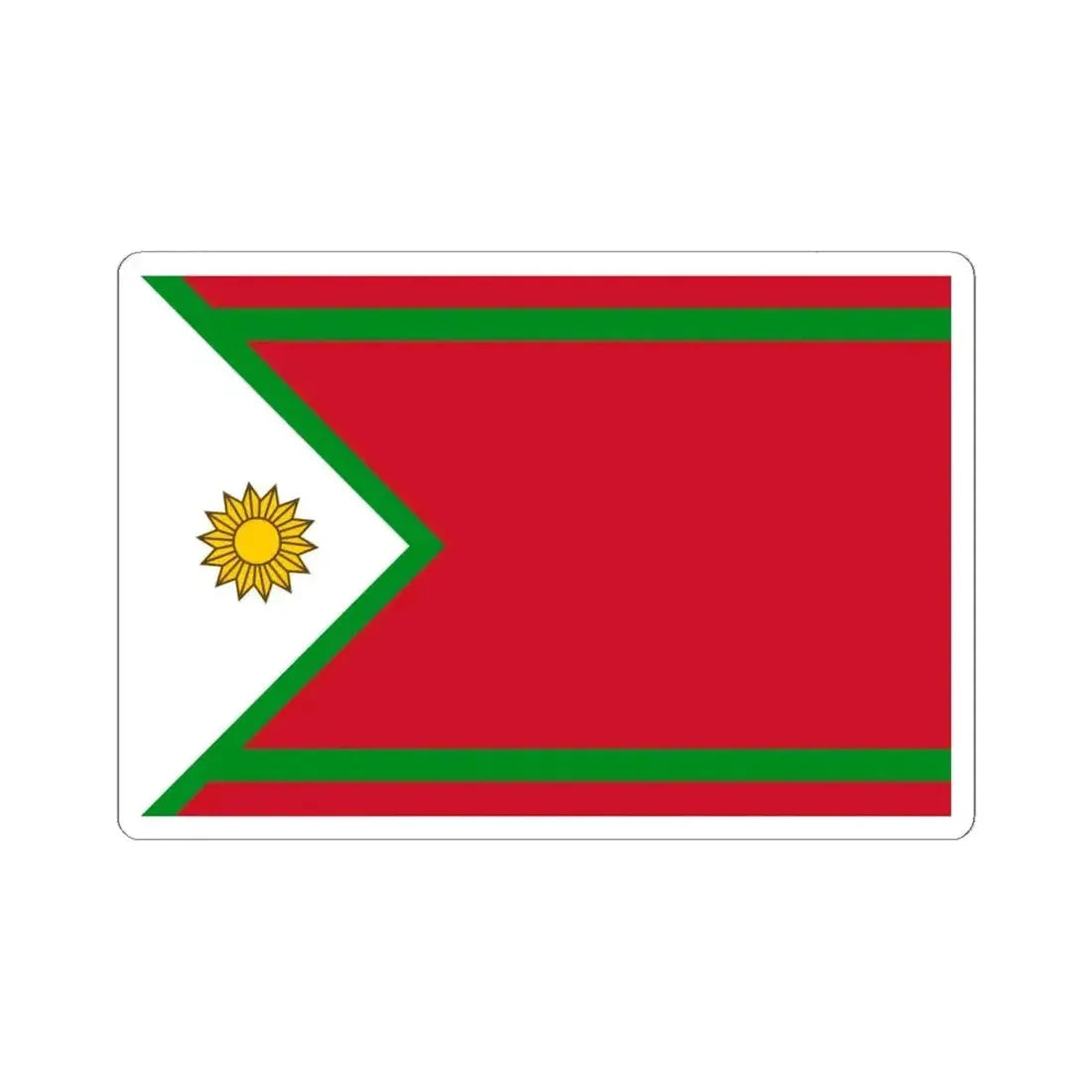 Flag of the Hawar Islands (Bahrain) STICKER Vinyl Kiss-Cut Decal 6 Inch White - The Sticker Space