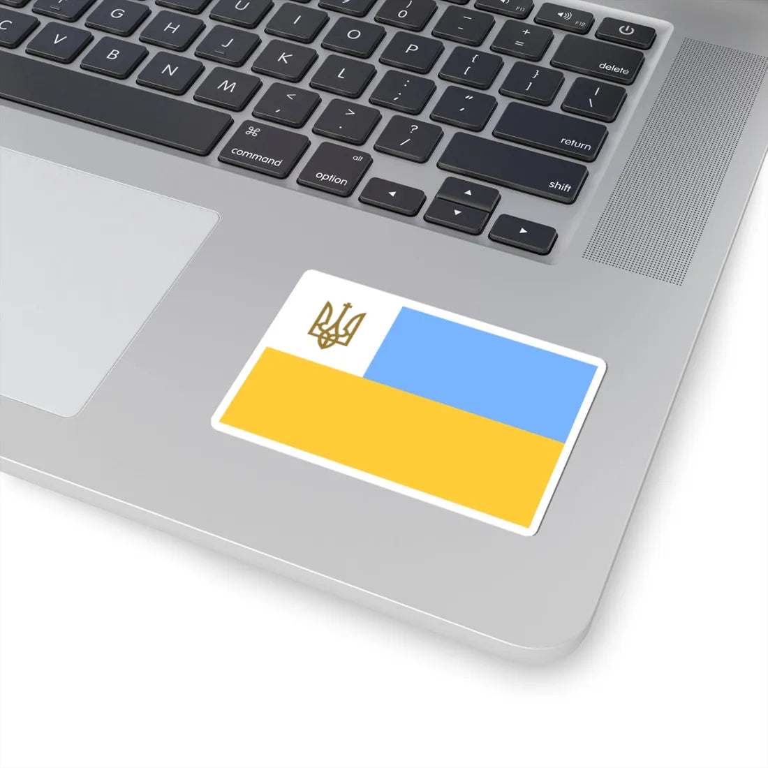 Flag of the Head of the Diplomatic Mission of Ukraine 1918 (Ukraine) STICKER Vinyl Kiss-Cut Decal - The Sticker Space