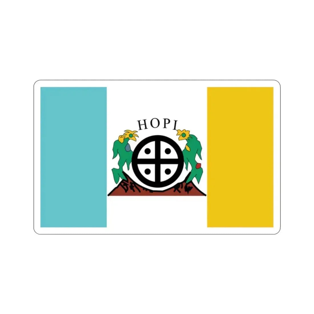 Flag of the Hopi Reservation STICKER Vinyl Die-Cut Decal 2 Inch - The Sticker Space