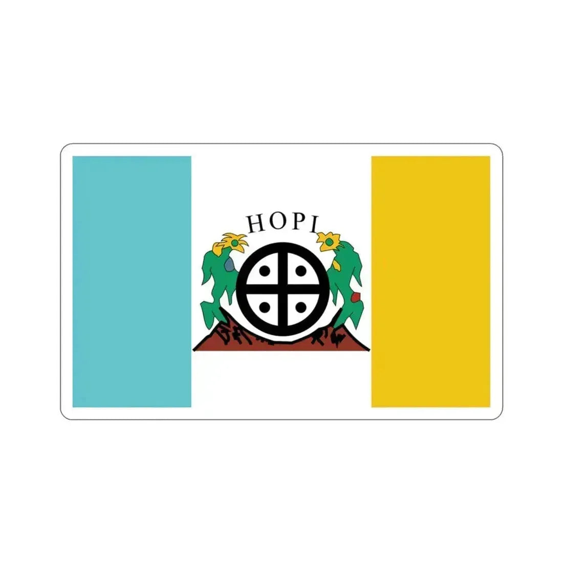 Flag of the Hopi Reservation STICKER Vinyl Die-Cut Decal 3 Inch - The Sticker Space