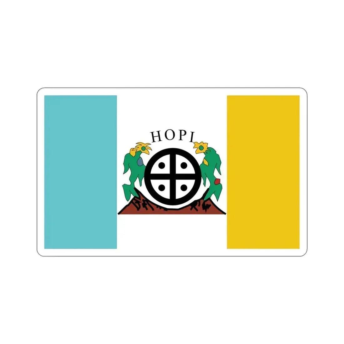 Flag of the Hopi Reservation STICKER Vinyl Die-Cut Decal 5 Inch - The Sticker Space