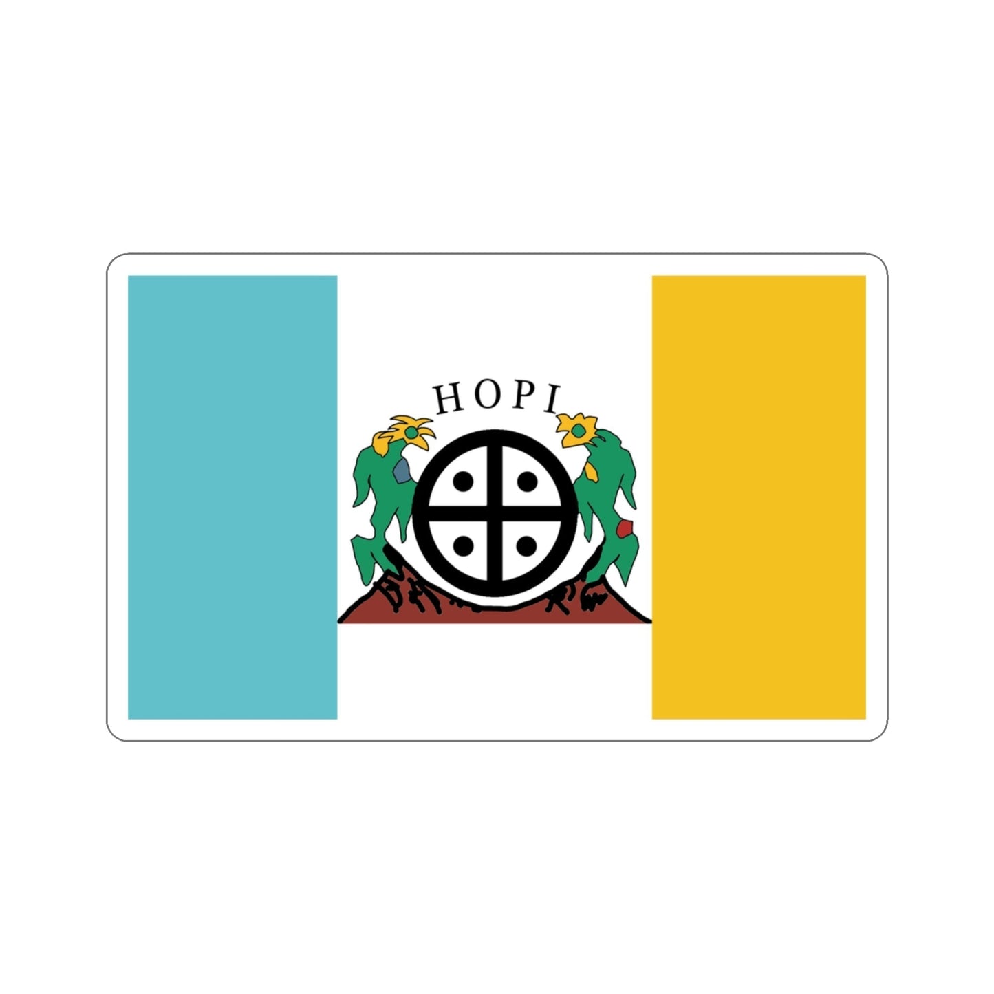 Flag of the Hopi STICKER Vinyl Die-Cut Decal-3 Inch-The Sticker Space