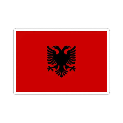 Flag of the Hoxha I Government 1944-1946 (Albania) STICKER Vinyl Kiss-Cut Decal 2 Inch White - The Sticker Space