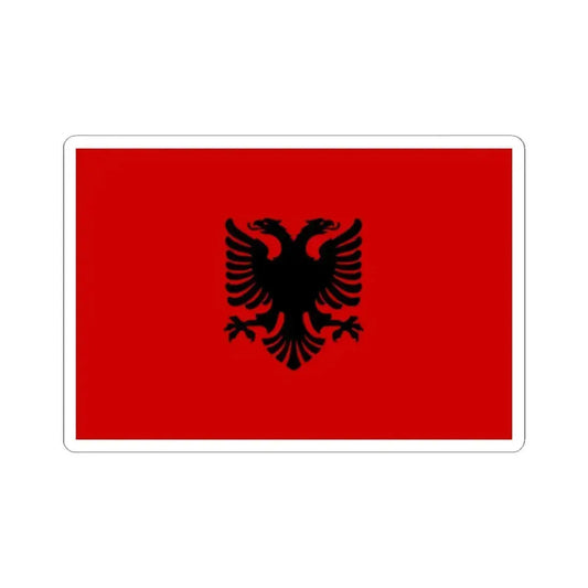 Flag of the Hoxha I Government 1944-1946 (Albania) STICKER Vinyl Kiss-Cut Decal 2 Inch White - The Sticker Space