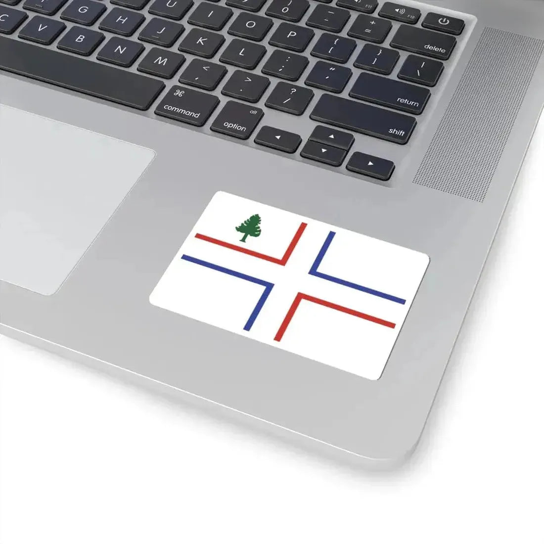 Flag of the Huguenots of Maine (United States) STICKER Vinyl Kiss-Cut Decal - The Sticker Space