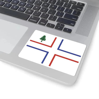 Flag of the Huguenots of Maine (United States) STICKER Vinyl Kiss-Cut Decal - The Sticker Space