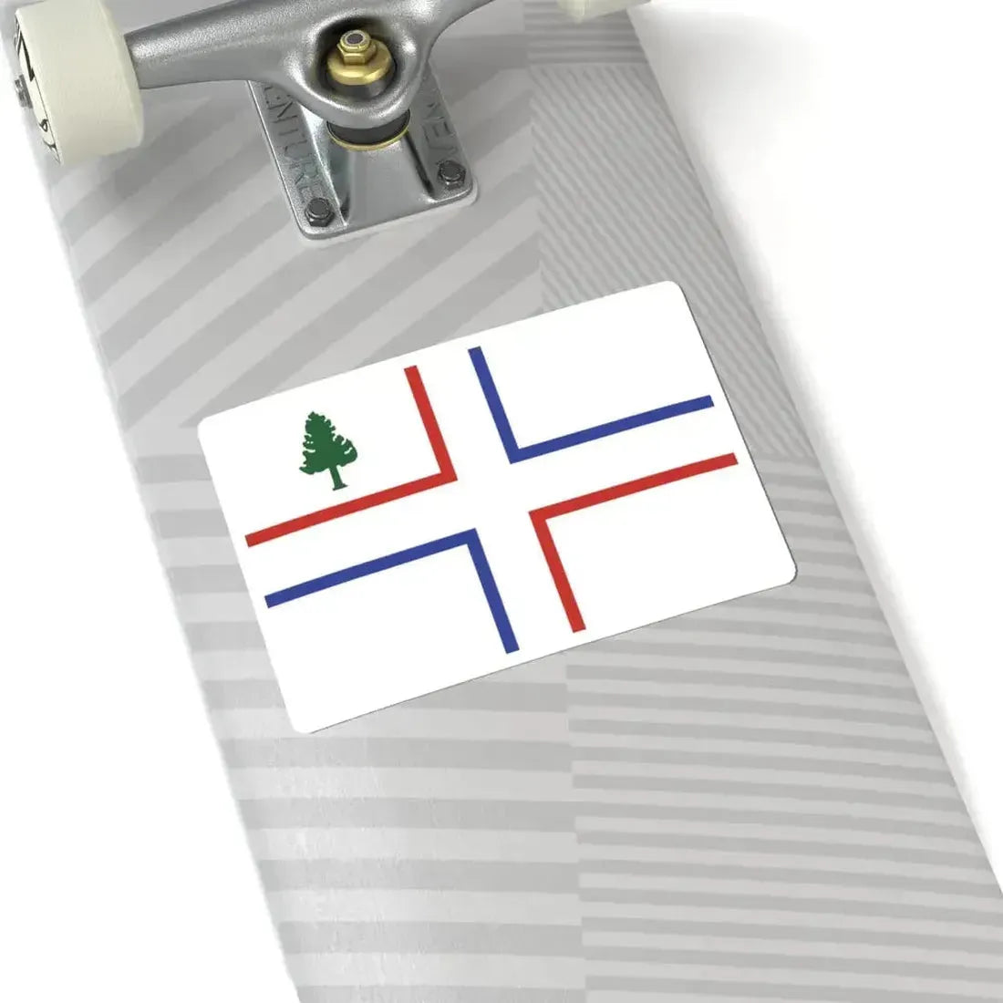 Flag of the Huguenots of Maine (United States) STICKER Vinyl Kiss-Cut Decal - The Sticker Space