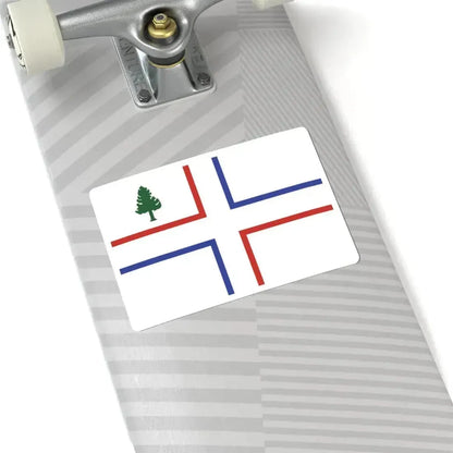 Flag of the Huguenots of Maine (United States) STICKER Vinyl Kiss-Cut Decal - The Sticker Space
