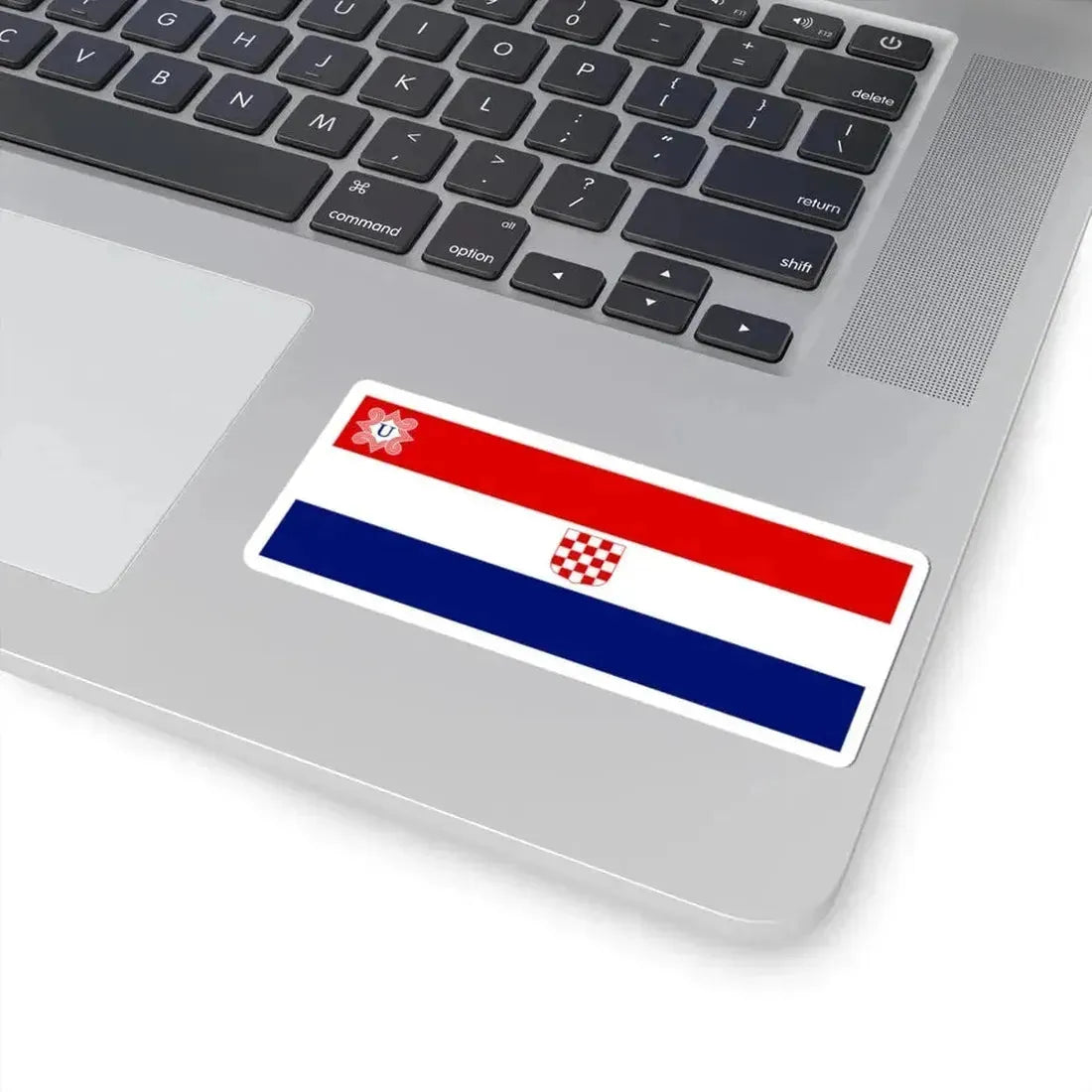 Flag of the Independent State of Croatia 2 by 5 (Croatia) STICKER Vinyl Kiss-Cut Decal - The Sticker Space