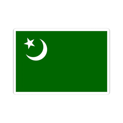 Flag of the Indian Union Muslim League (India) STICKER Vinyl Kiss-Cut Decal 6 Inch White - The Sticker Space