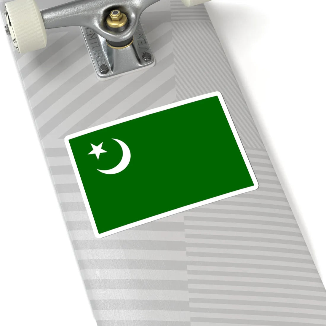 Flag of the Indian Union Muslim League (India) STICKER Vinyl Kiss-Cut Decal - The Sticker Space