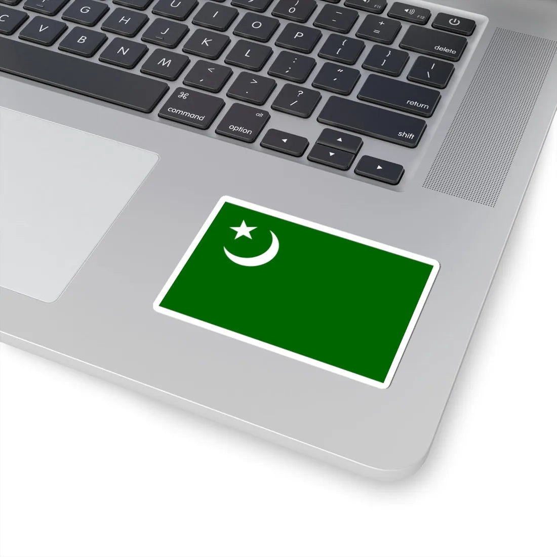 Flag of the Indian Union Muslim League (India) STICKER Vinyl Kiss-Cut Decal - The Sticker Space