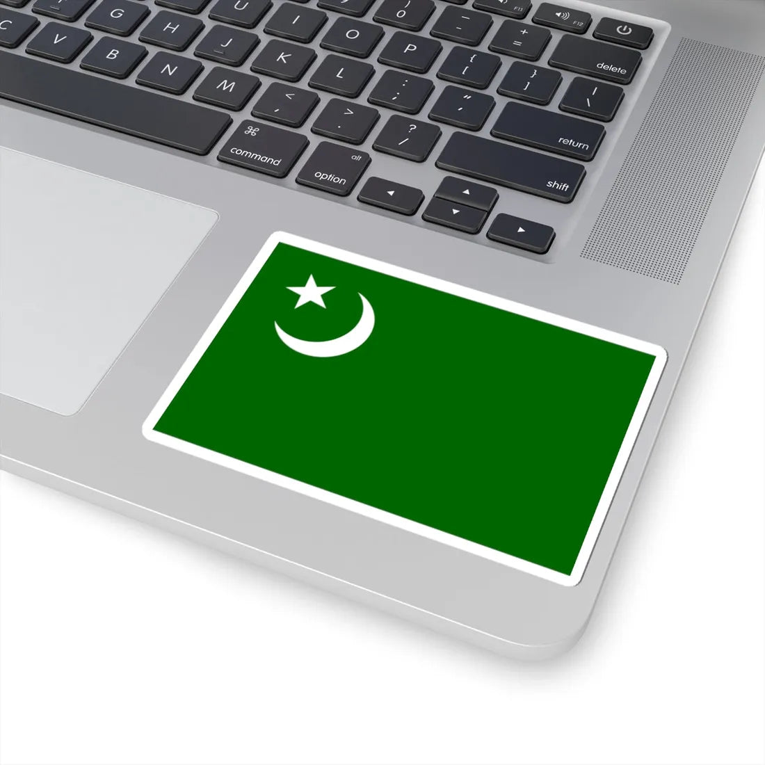 Flag of the Indian Union Muslim League (India) STICKER Vinyl Kiss-Cut Decal - The Sticker Space