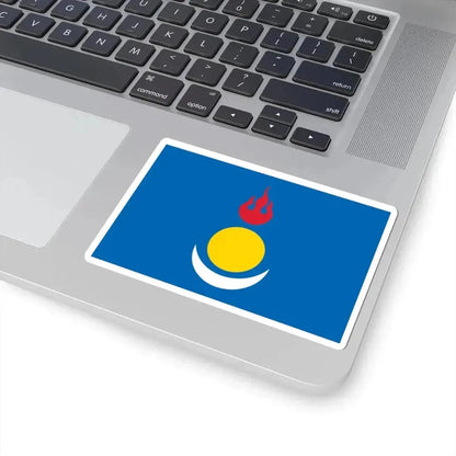 Flag of the Inner Mongolian Peoples Party (China) STICKER Vinyl Kiss-Cut Decal - The Sticker Space
