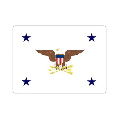Flag of the Inspector General for the U.S. Department of Defense (United States) STICKER Vinyl Kiss-Cut Decal 3 Inch White - The Sticker Space