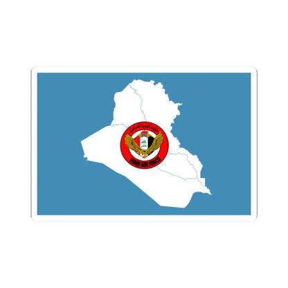 Flag of the Iraqi Air Force (Iraq) STICKER Vinyl Kiss-Cut Decal 2 Inch White - The Sticker Space