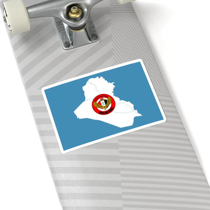 Flag of the Iraqi Air Force (Iraq) STICKER Vinyl Kiss-Cut Decal - The Sticker Space